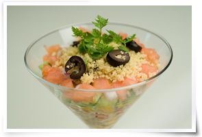 Amberjack Couscous Salad